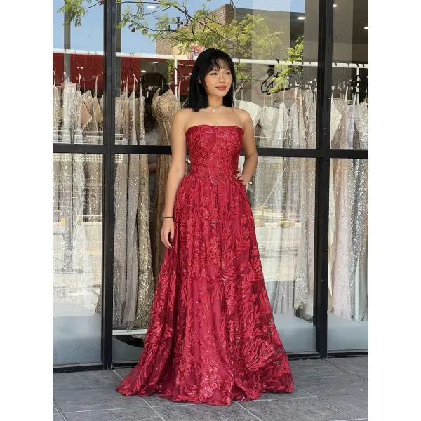 581 - QYN Sunny Red Gown