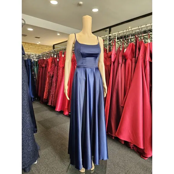 640 - QYN Melanie Navy Blue Gown
