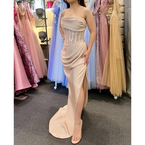 660 - QYN Karsyn Kahki Dress