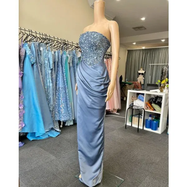 692 - QYN Winona Sky Blue Dress