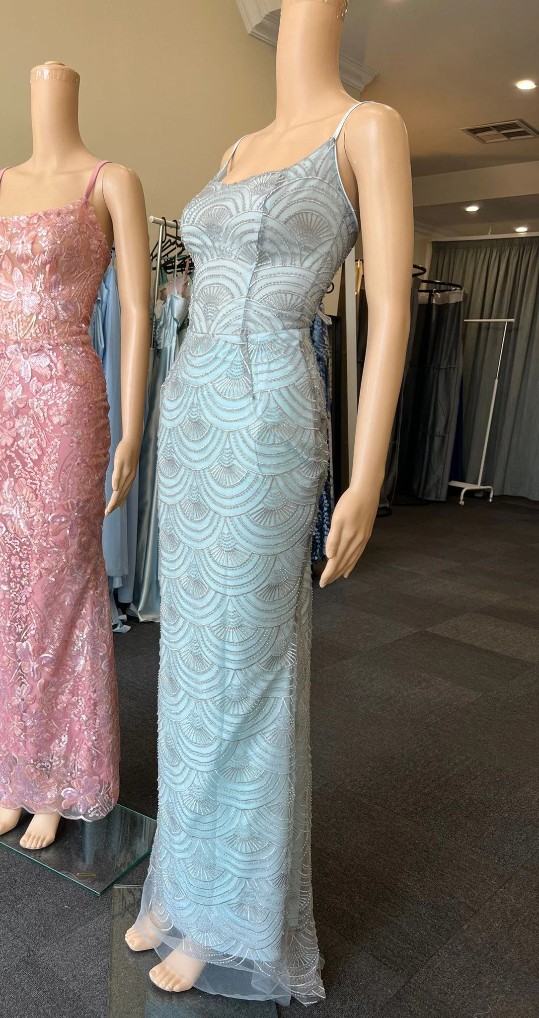 797 – QYN Zara Baby Blue Dress