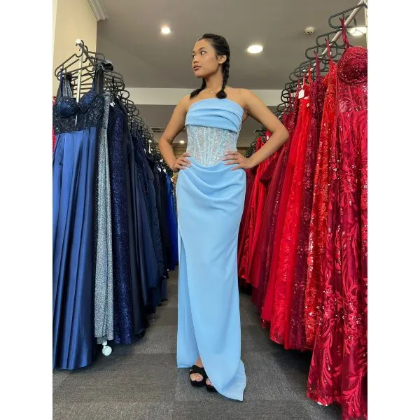 927 - QYN Keilani Baby Blue Dress