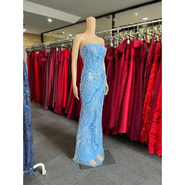 Q305 - QYN Aubriella Baby Blue Dress