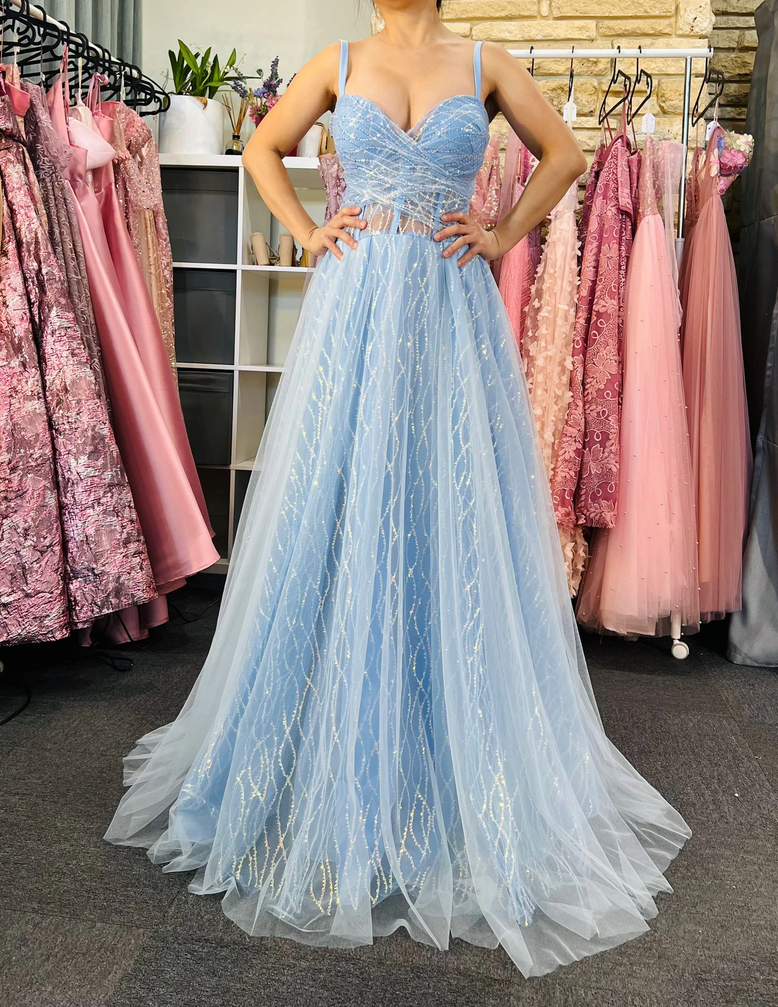 Q325 – QYN Annika Baby Blue Gown 2