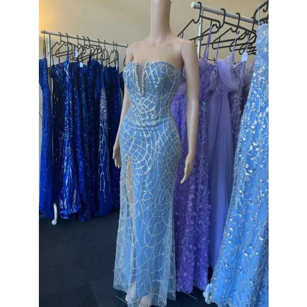 Q338 - QYN Lisa Baby Blue Dress