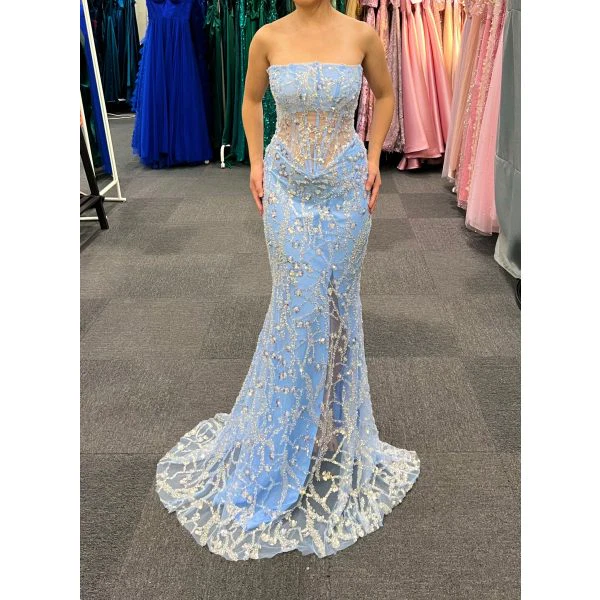 Q365 - QYN Kai Baby Blue Dress