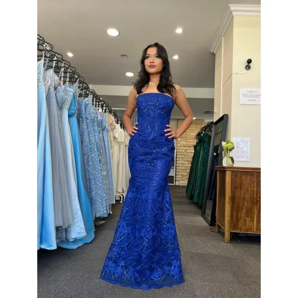 Q419 - QYN Alaia Royal Blue Dress