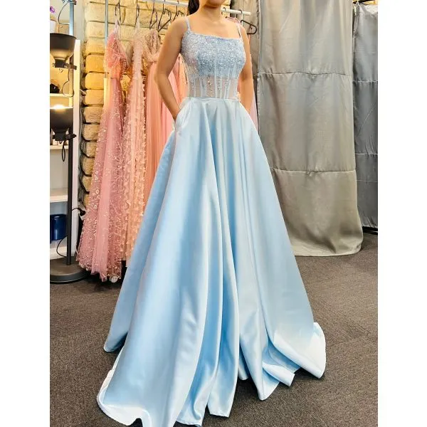 Q505 - QYN Alaya Baby Blue Gown