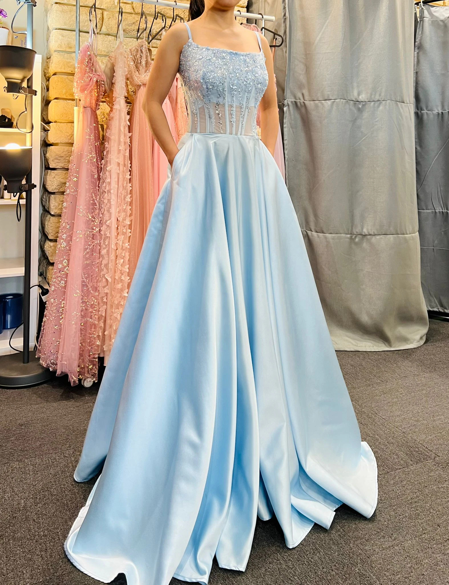 Q505 – QYN Alaya Baby Blue Gown