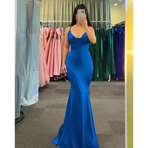 Q562 - QYN Jenna Royal Blue Dress