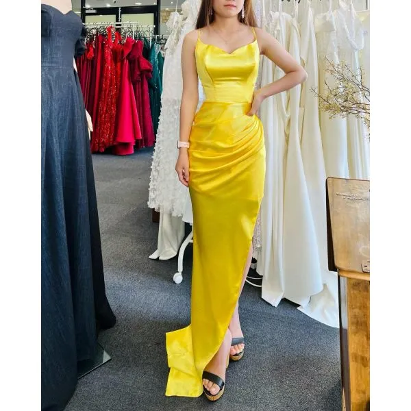 Q583 - QYN Adele Yellow Dress