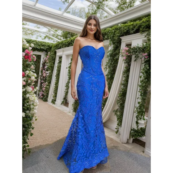 Q602 - QYN Molly Royal Blue Dress