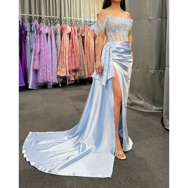 Q610 - QYN Elena Baby Blue Dress