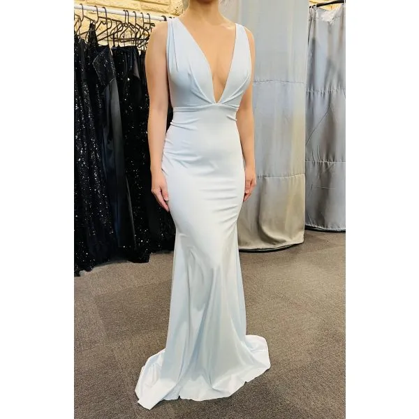 Q684 - QYN Aliza Powder Blue Dress