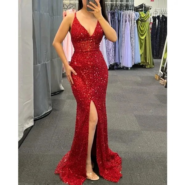 Q718 - QYN Aurora Red Dress