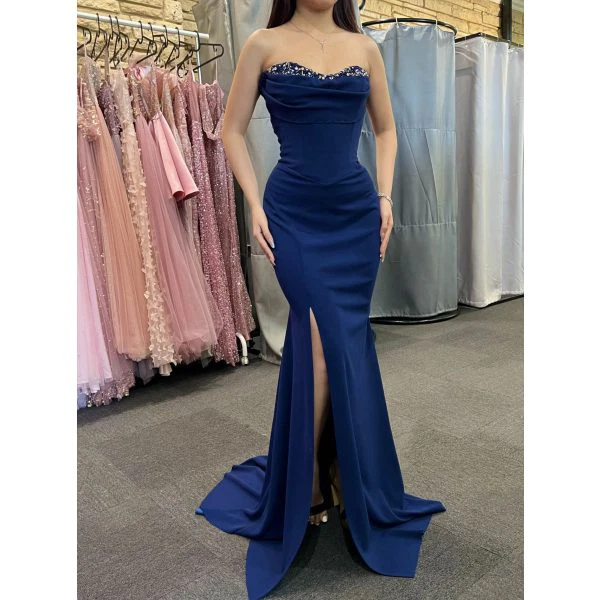 Q721 - QYN Julissa Navy Blue Dress