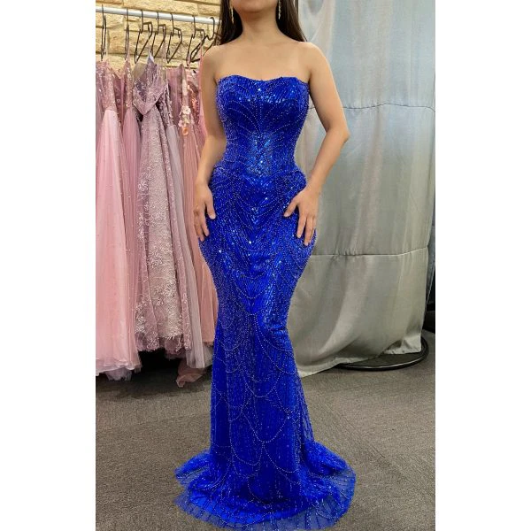 Q730 - QYN Giovanna Royal Blue Gown