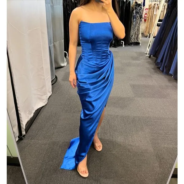 Q784 - QYN Brooklynn Blue Dress