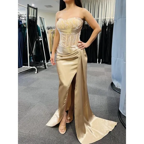 Q794 - QYN Nola Champaigne Gown