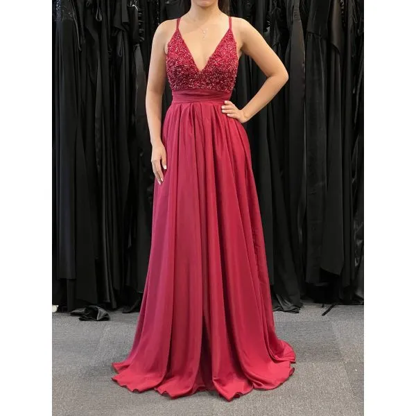 Q971 - QYN Helene Red Gown