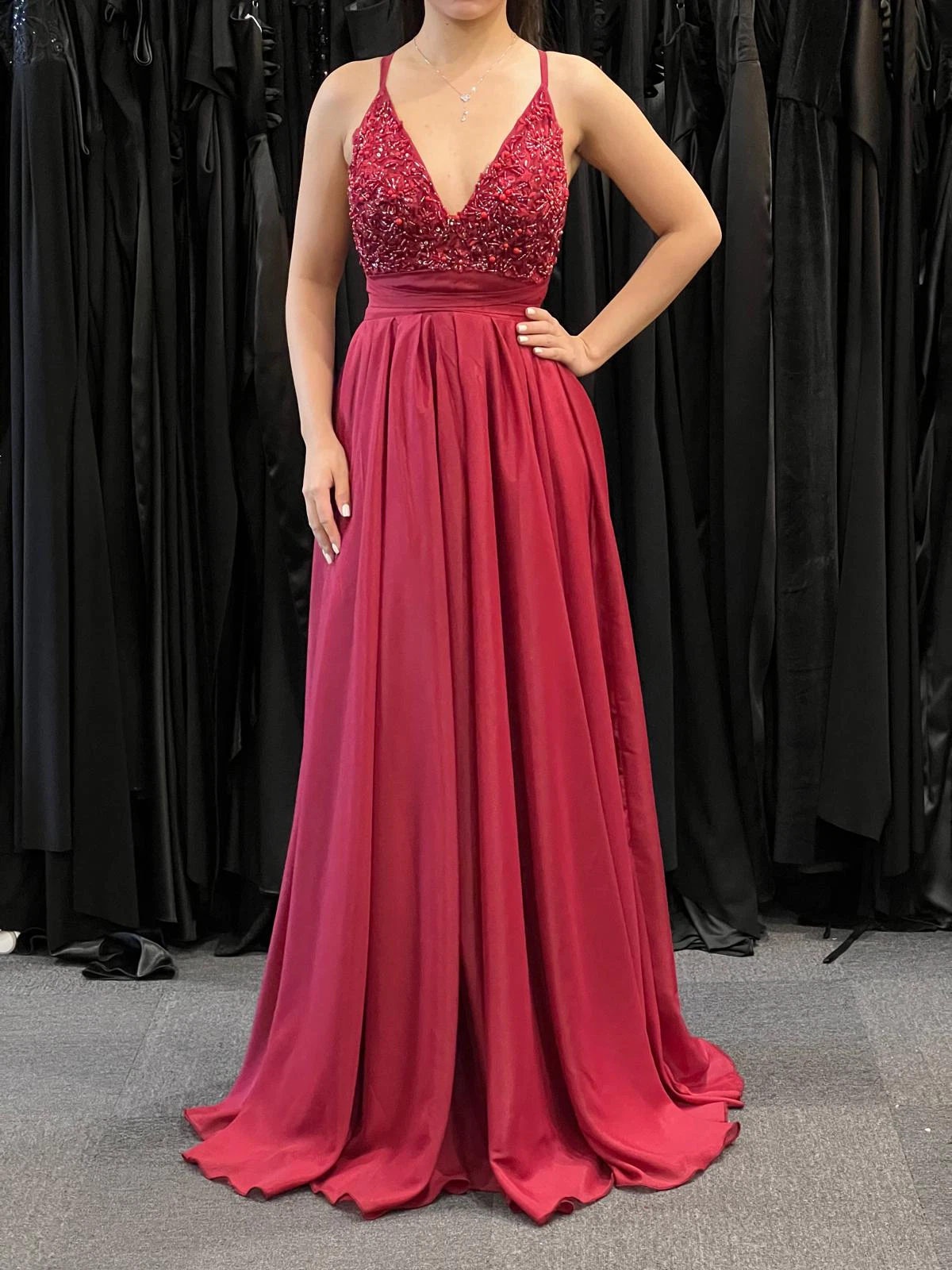 Q971 – QYN Helene Red Gown
