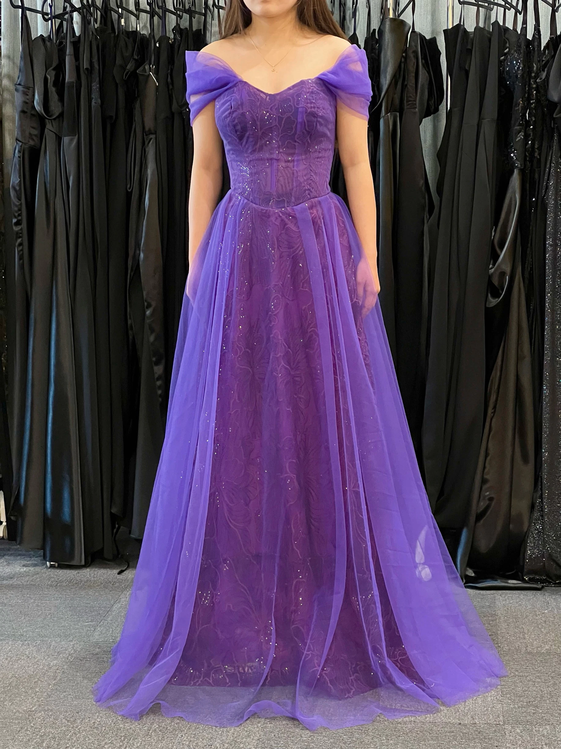 Y313 – QYN Avery Violet Gown Y313 – QYN Avery Violet Gown