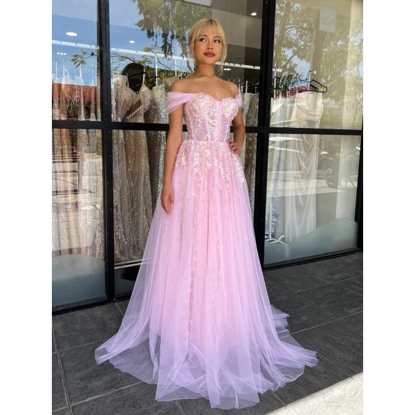 Y359 - QYN Rose Allure Pink Gown