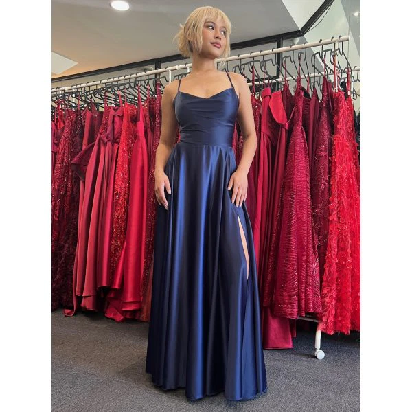 Y377 - QYN Serafina Navy Blue Gown