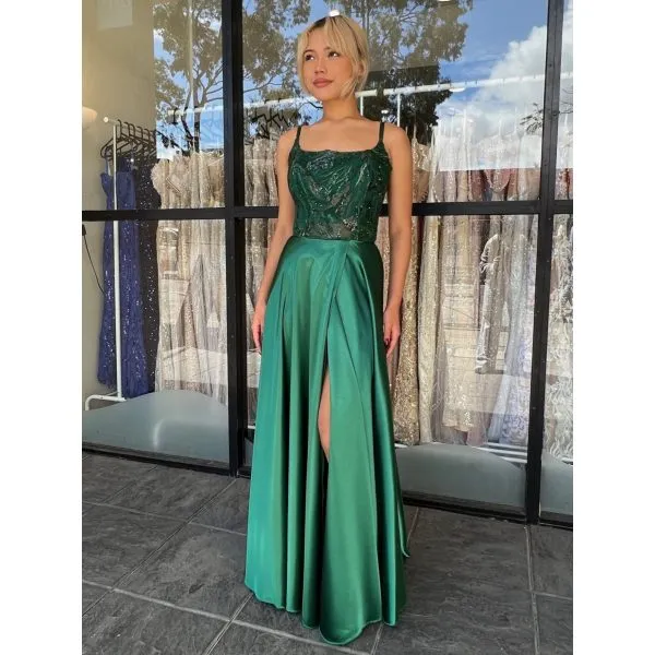 Y383 - QYN Mystic Fern Green Gown