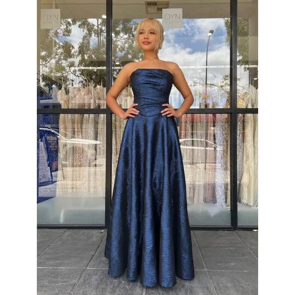 Y387 - QYN Caterina Navy Blue Gown