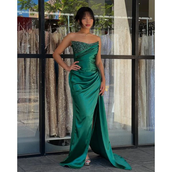 Y425 - QYN Tiana Eve Green Gown