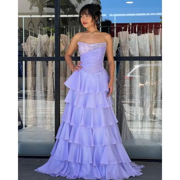 Y437 - QYN Veronica Aubery Lilac Gown