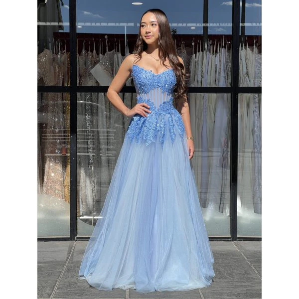 Y478 - QYN Alyson Ena Baby Blue Gown