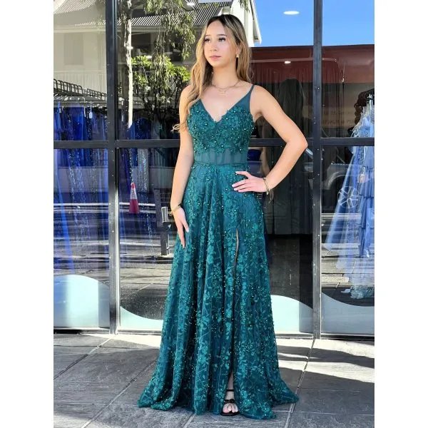 Y504 - QYN Dakota Brynn Green Gown