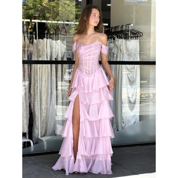 Y505 - QYN Emily Winter Pink Gown