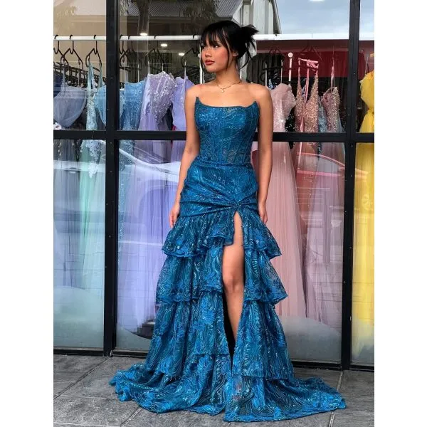 Y506 - QYN Alice Carmen Blue Gown