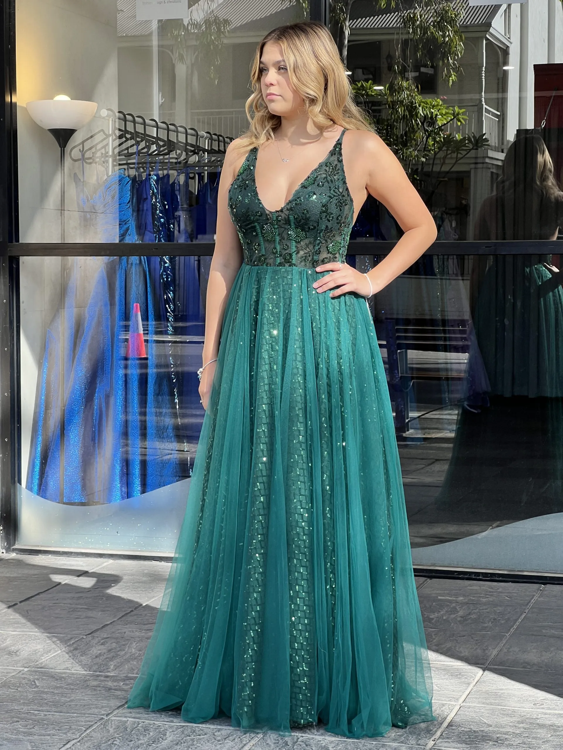 Y525 – QYN Lia Clara Green Gown Y525 – QYN Lia Clara Green Gown