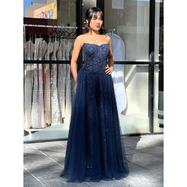 Y574 - QYN Brooke Lucy Blue Gown