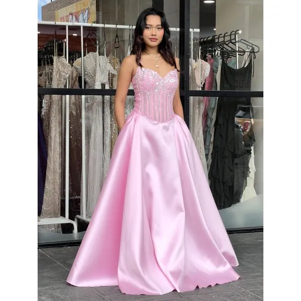 Y642 – QYN Bianca Princess Pink Gown