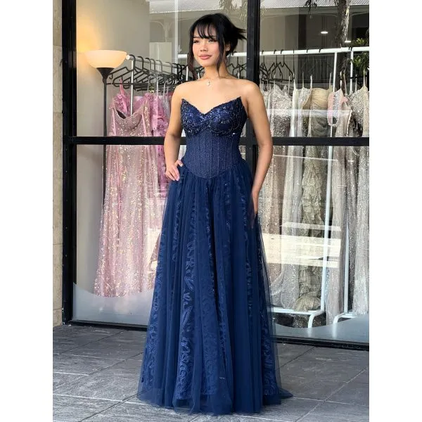 Y647 – QYN Natalie Makenna Blue Gown
