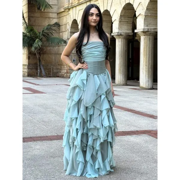 Y652 – QYN Tiffinay Mabel Green Gown